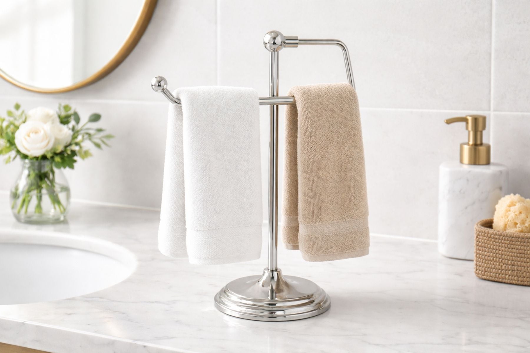 DELUXE TOWEL HOLDER
