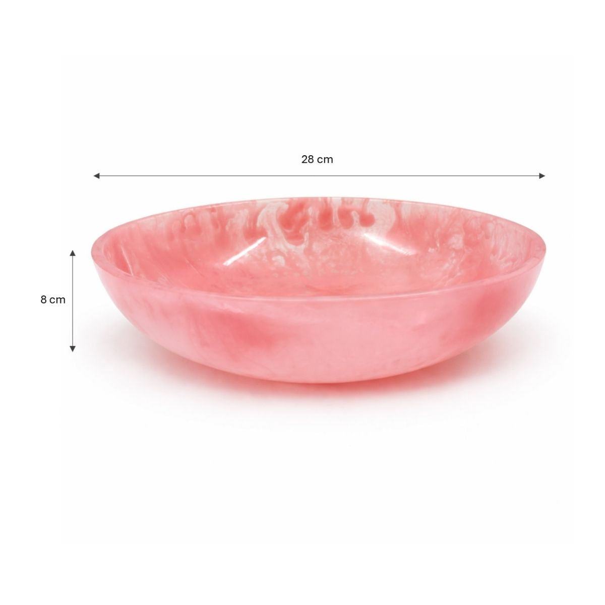 AZURE PINK RESIN BOWL