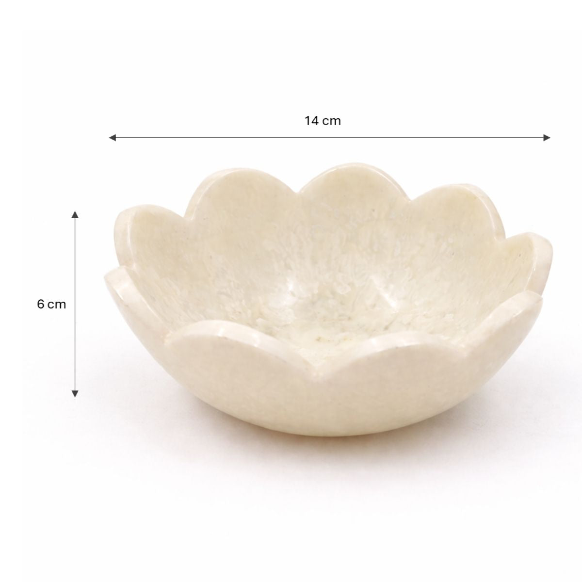 AZURE WHITE RESIN BOWL