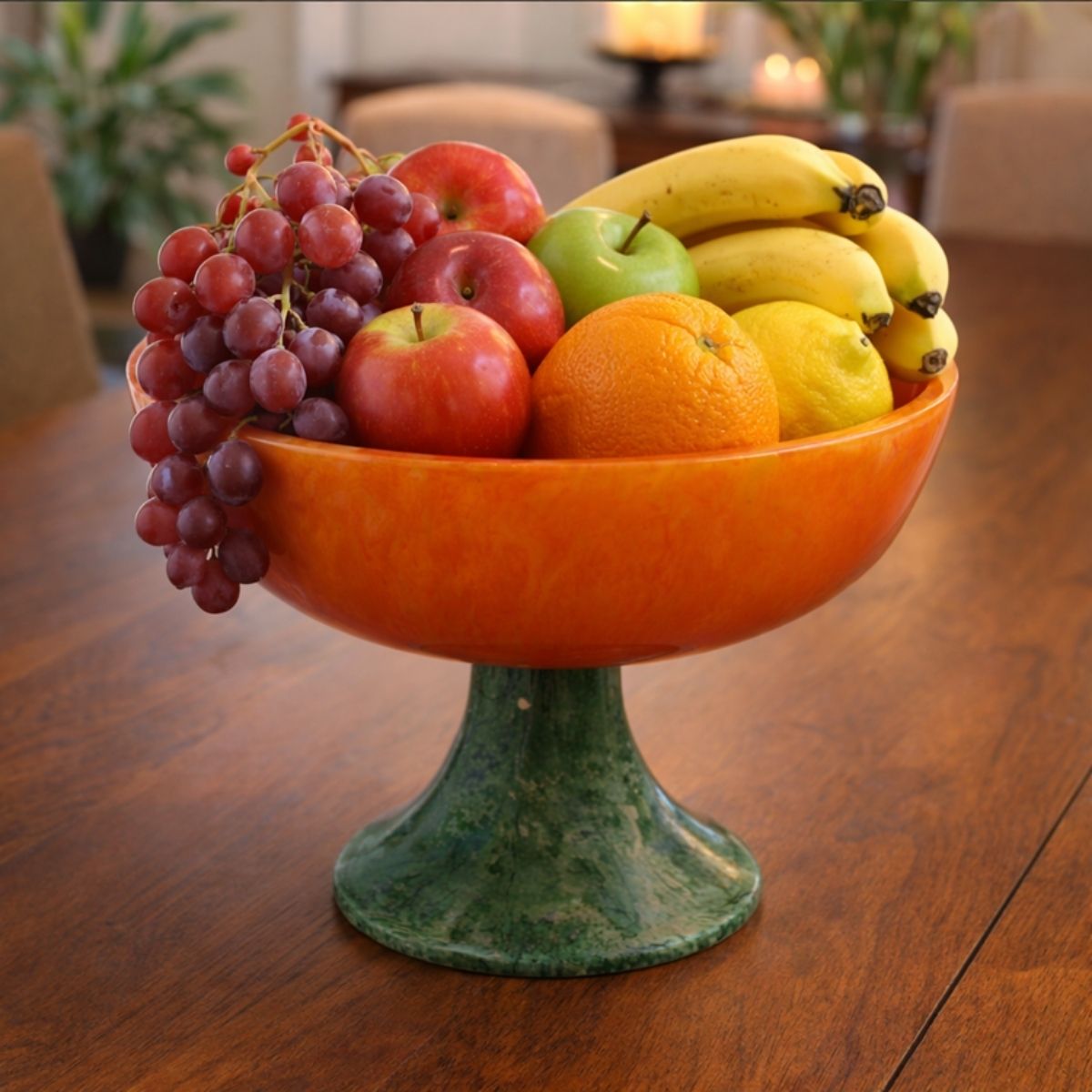 BLUSH NOIR ORANGE FOOTED RESIN STAND