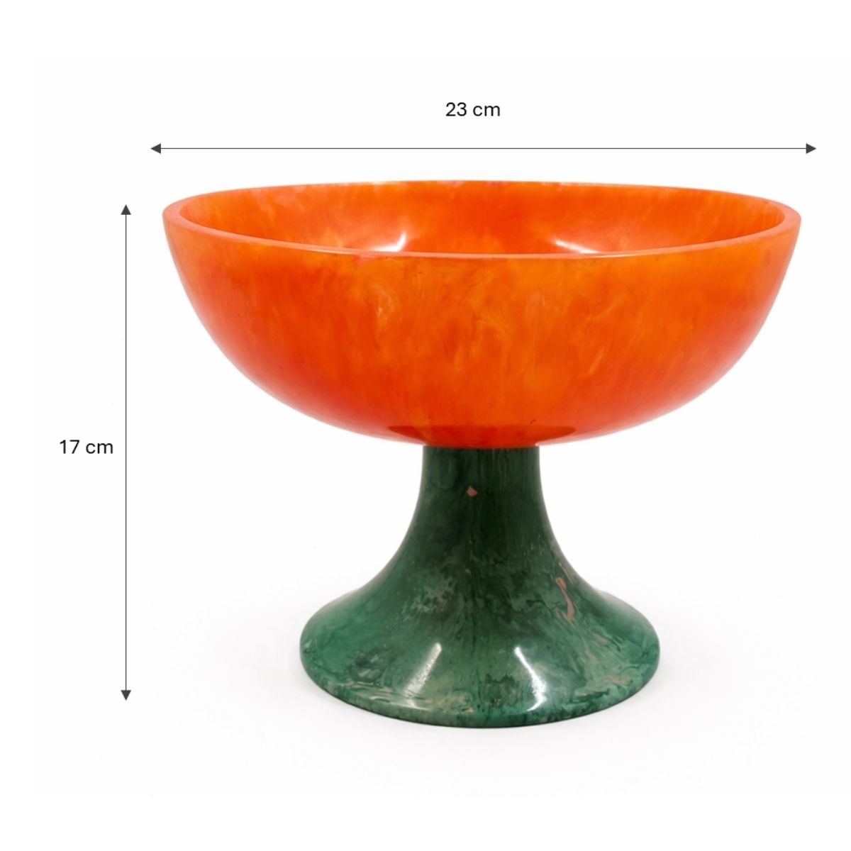 BLUSH NOIR ORANGE FOOTED RESIN STAND