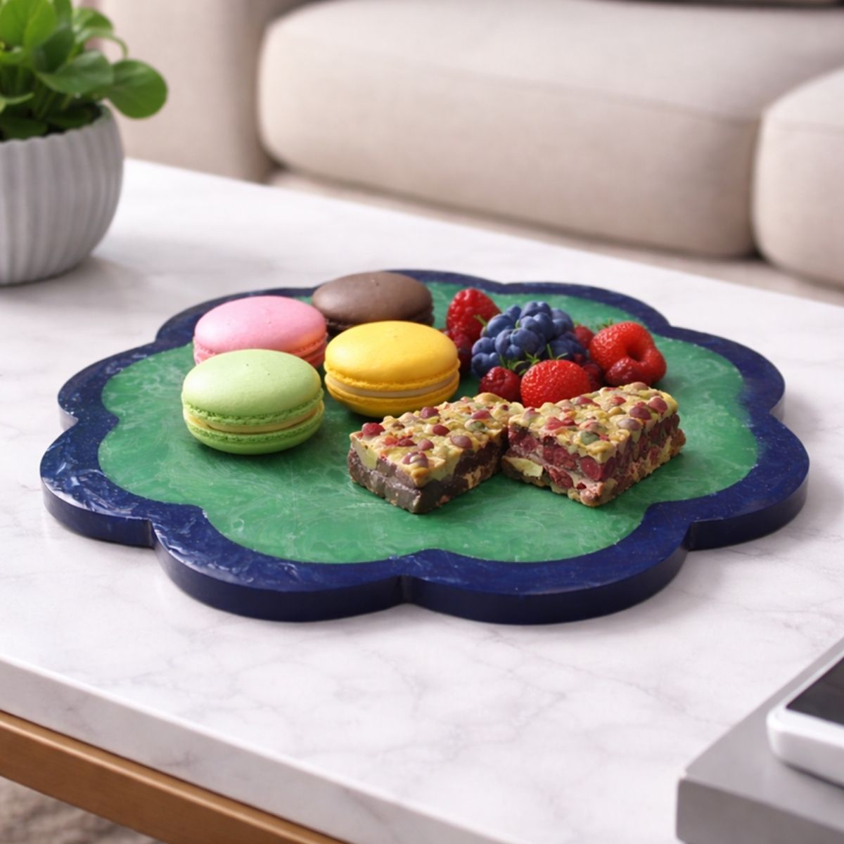 FLOWER RESIN TRAY