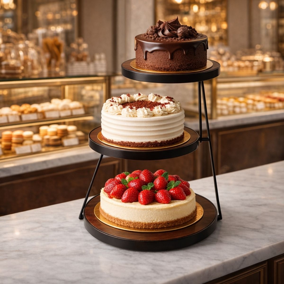 3 TIER SERVING STAND