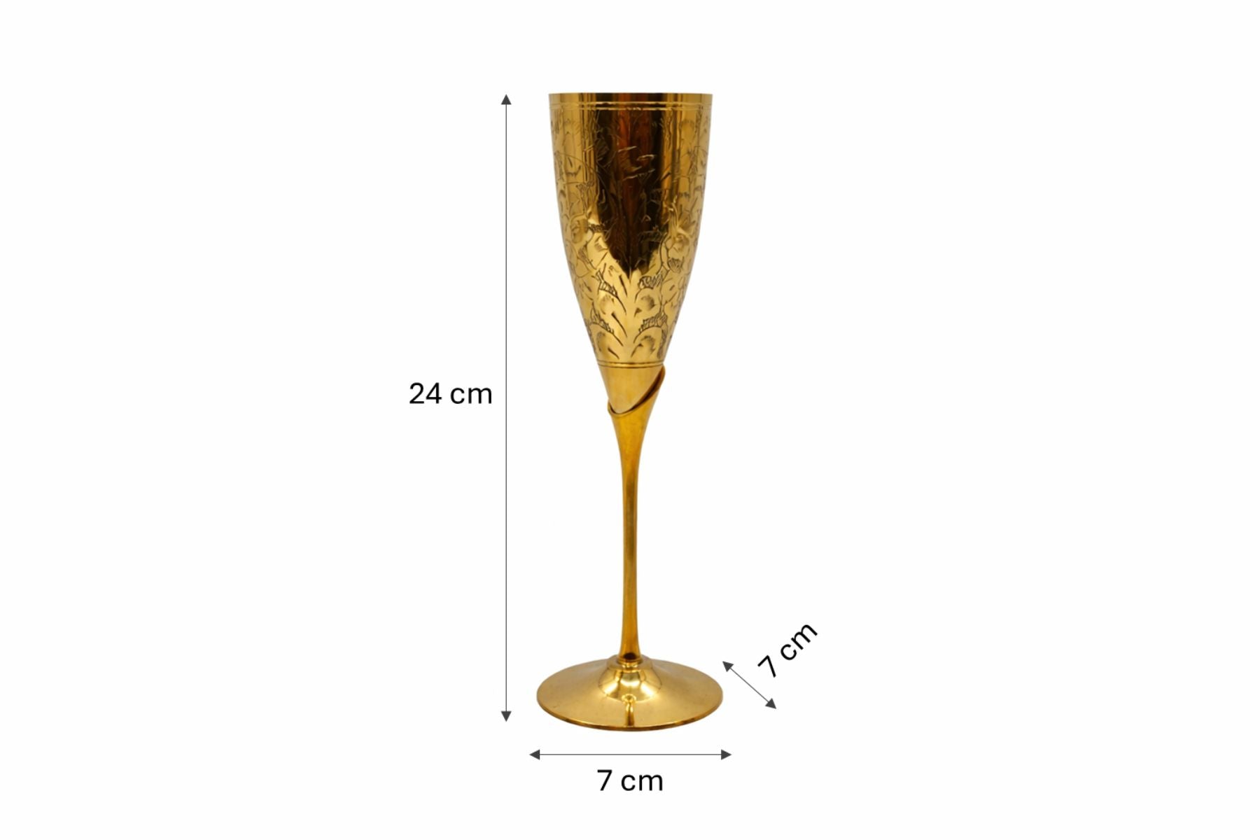 GOLD CHAMPAGNE FLUTE SET