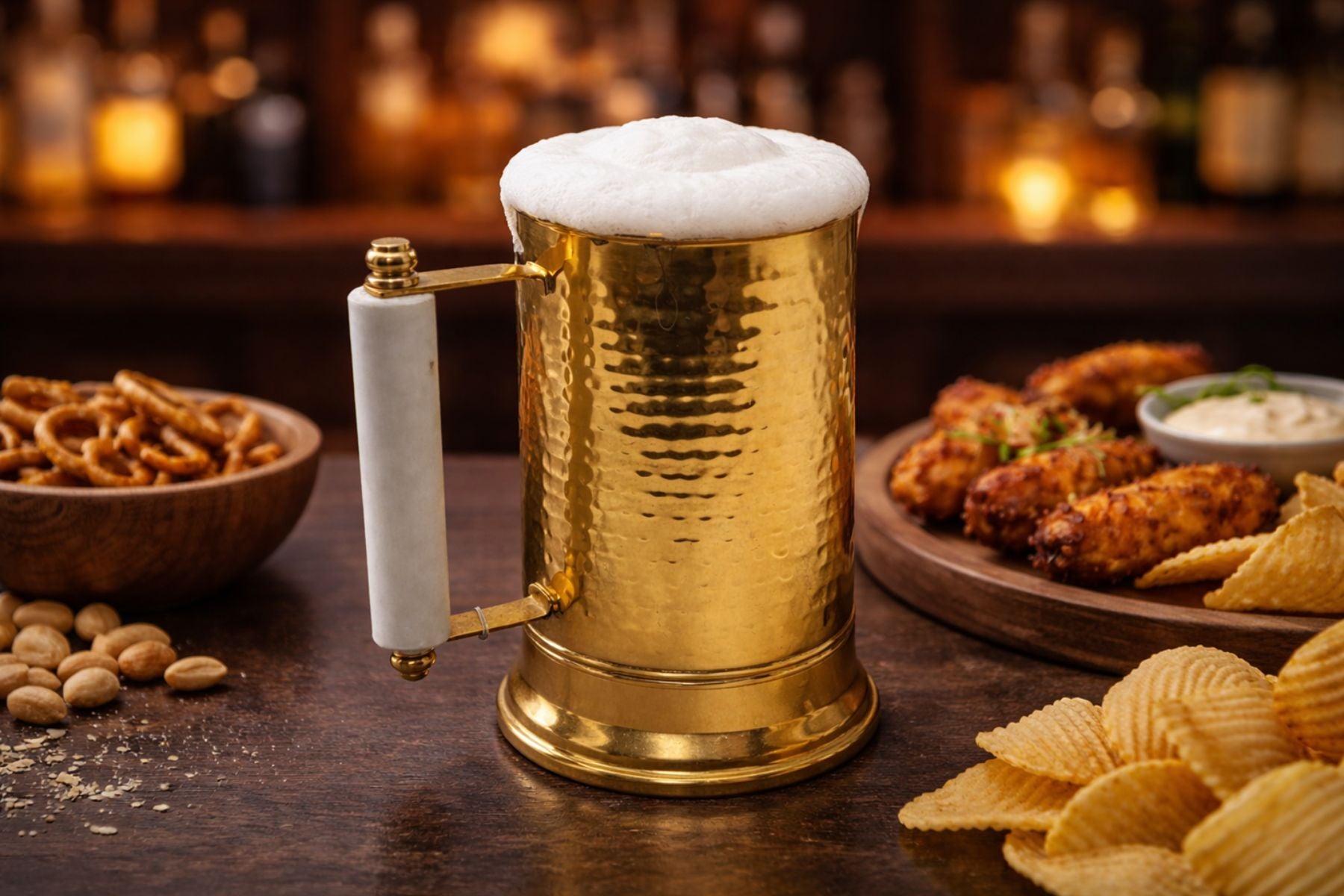HAMMERED BEER MUG