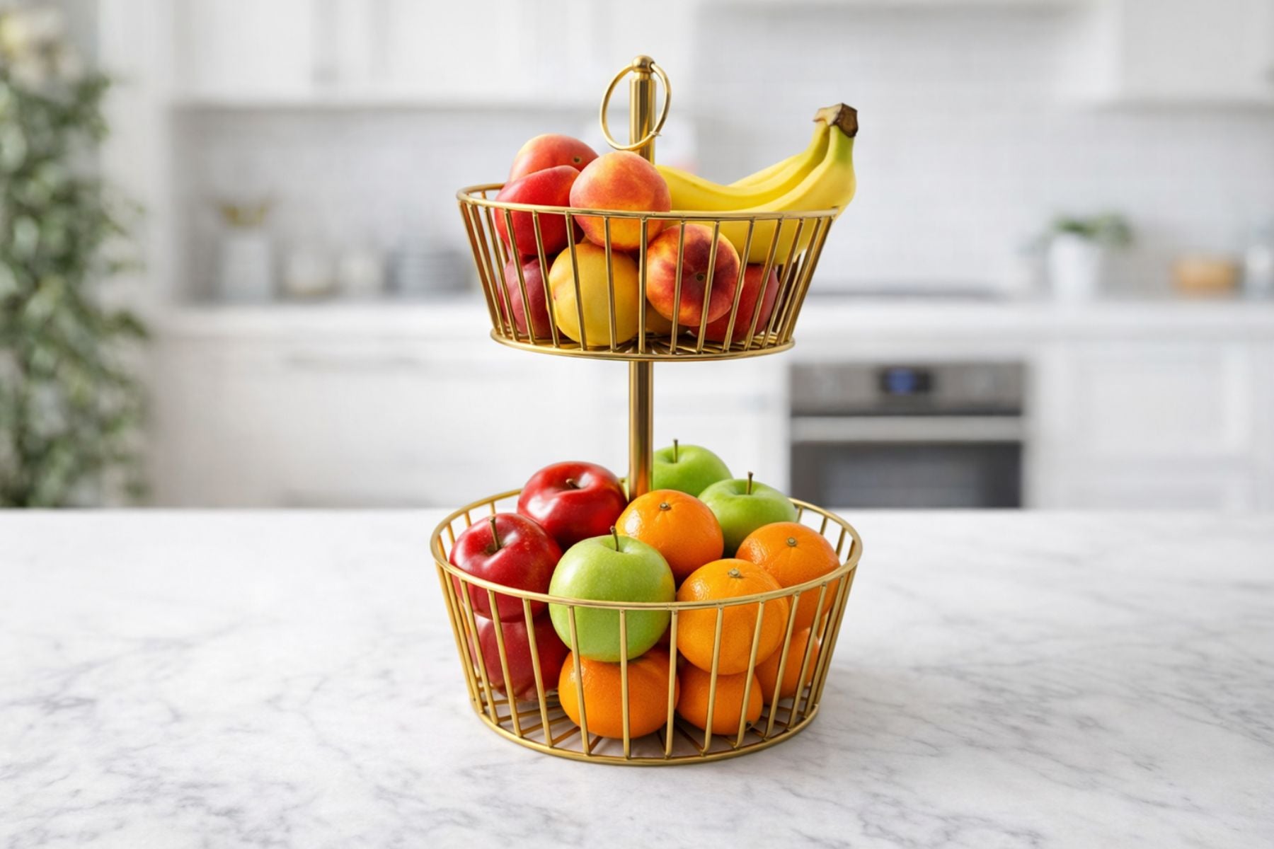 TWO TIER STORAGE BASKET