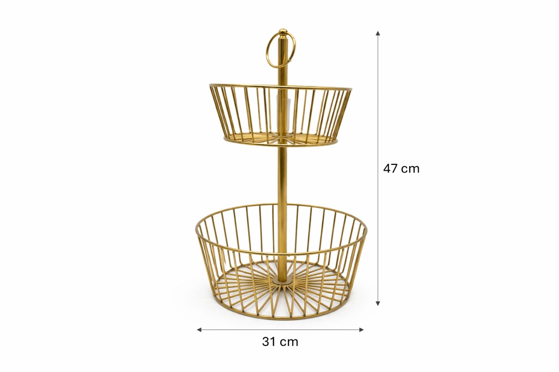 TWO TIER STORAGE BASKET