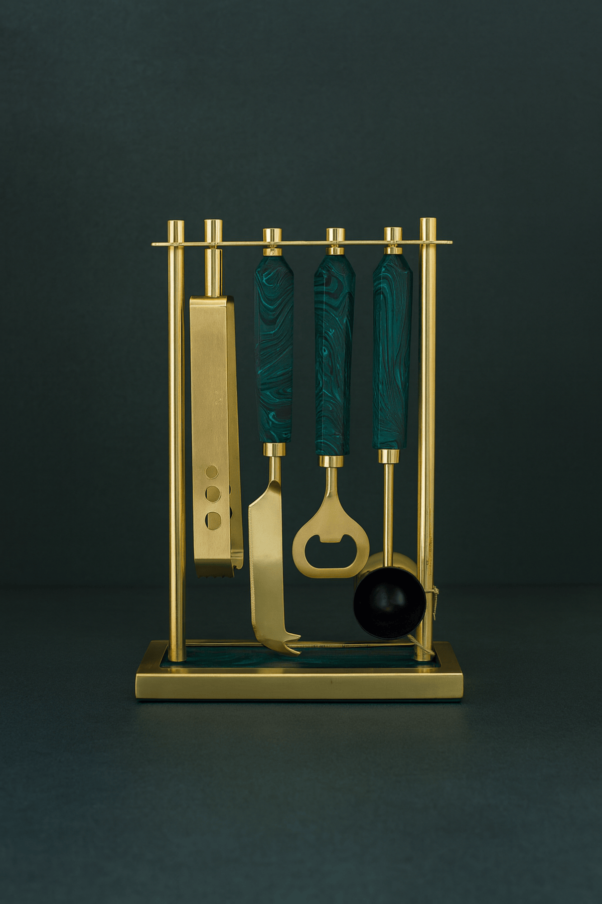 MALACHITE LUXE BAR SET
