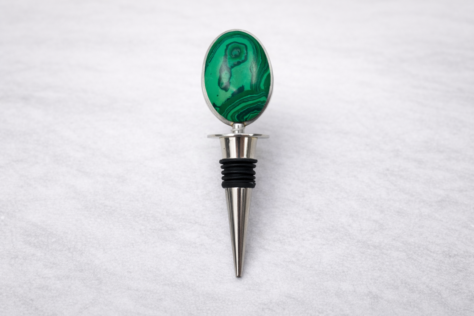Malachite Crown Bottle stopper