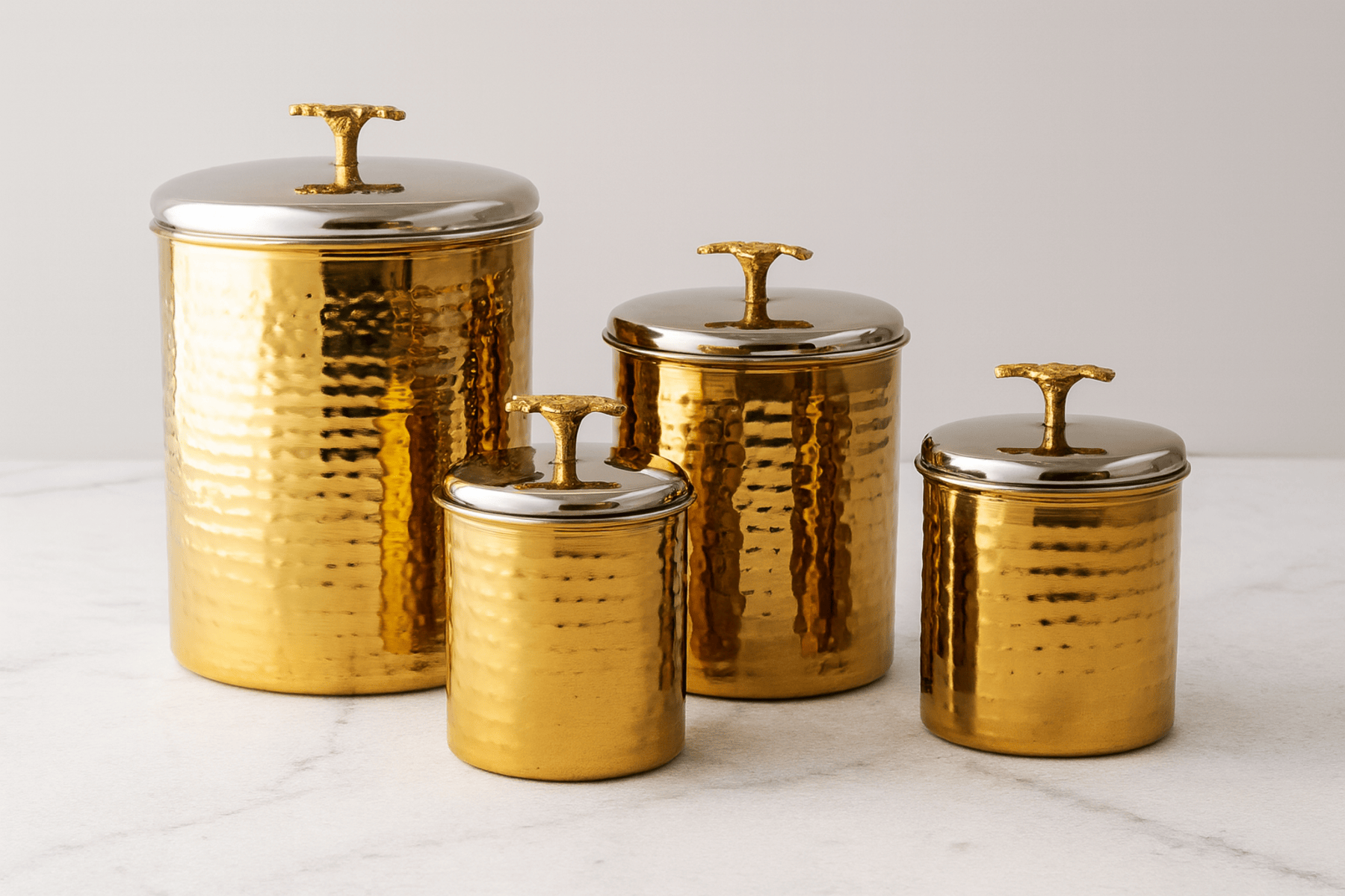 DUAL TONE HAMMERED JARS