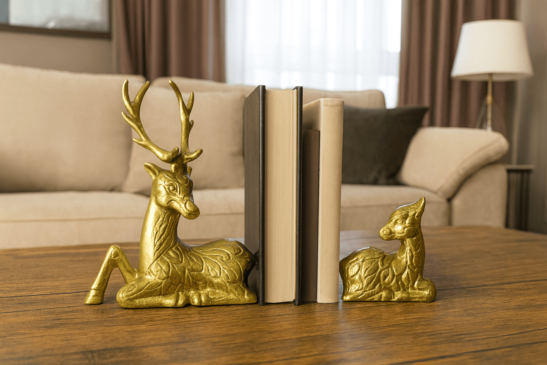 GOLDEN ANTLERS BOOK END