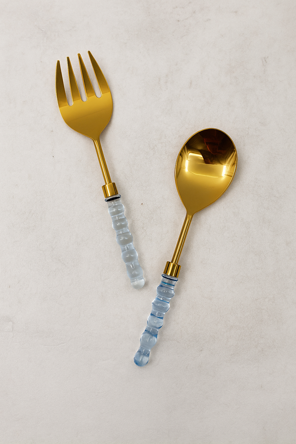SEA GLASS SALAD SERVERS- SET OF 2
