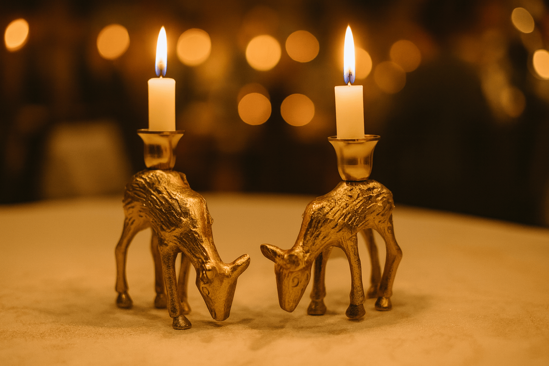 GOLDEN GRAZE CANDLE HOLDERS