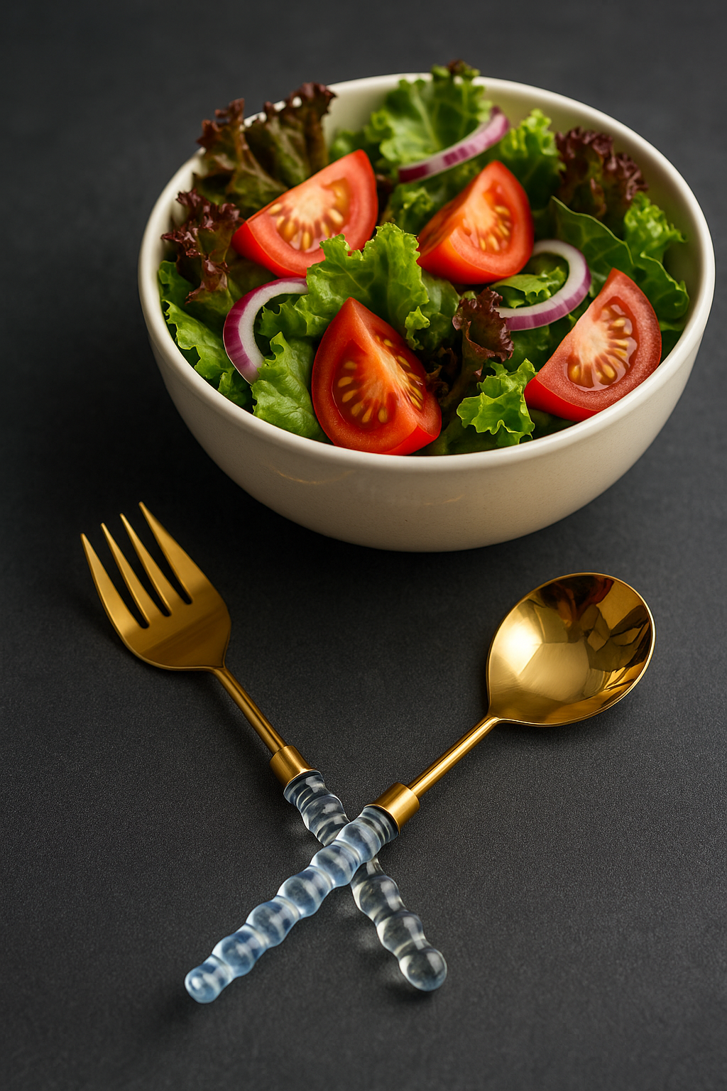 SEA GLASS SALAD SERVERS- SET OF 2